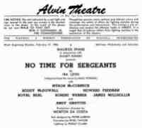 No Time for Sergeants playbill