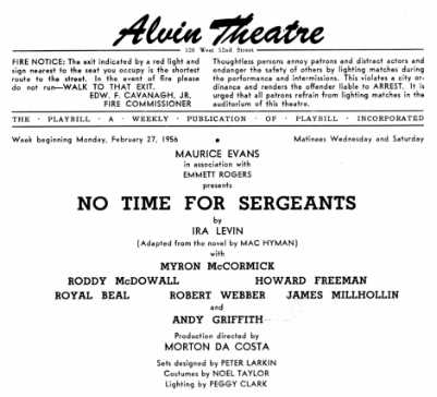 A Tribute to Roddy McDowall - No Time for Sergeants (notime1.jpg)